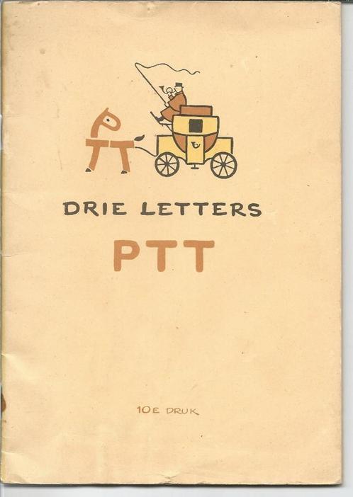 oud boekje Drie Letters    PTT met platen van Jo Spier, Verzamelen, Merken en Reclamevoorwerpen, Gebruikt, Overige typen, Ophalen of Verzenden