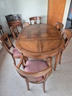 Klassieke Eettafel Set, Ophalen, Gebruikt, Klassiek, 4 tot 6 stoelen