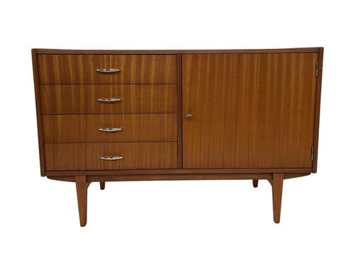 Vintage Dressoir Tv Badkamermeubel Jaren 60 70 Retro, Huis en Inrichting, Kasten | Dressoirs, Met lade(s), Met plank(en), Teakhout