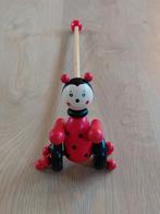 Houten speelgoed, lieveheersbeestje met duwstok, Kinderen en Baby's, Ophalen, Zo goed als nieuw