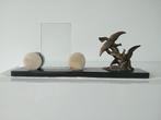 Oude fotolijst met vogels ca.:39x16x8cm, Antiek en Kunst, Ophalen