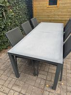 Presto tuintafel zonder stoelen 220x90, met beschermhoes, Tuin en Terras, Tuintafels, Ophalen, Rechthoekig, Aluminium