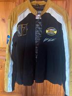 Wilson NASCAR Mark Martin Suède Jas Maat M, Ophalen of Verzenden, Gedragen, Maat 48/50 (M), Geel