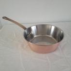 Eenhoorn wegro Koperen conische pan sauspan steelpan, Huis en Inrichting, Ophalen of Verzenden, Gebruikt, Rvs, Koekenpan of Braadpan