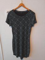 Feestjurk zwart met blauw glitter maat M, Maat 38/40 (M), Zwart, Ophalen of Verzenden, Zo goed als nieuw