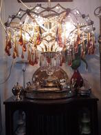 Antieke Plafoniere Pegellamp !!!!!!!!!!, Huis en Inrichting, Lampen | Plafondlampen, Gebruikt, Ophalen of Verzenden, Antiek, Glas