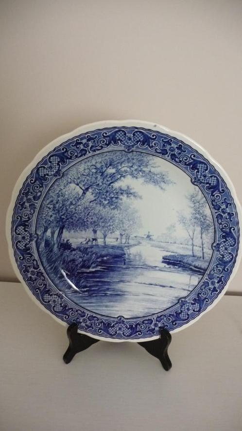 Delfts schaal/bord – For Royal Sphink/Boch 31 cm, Antiek en Kunst, Antiek | Wandborden en Tegels, Ophalen of Verzenden