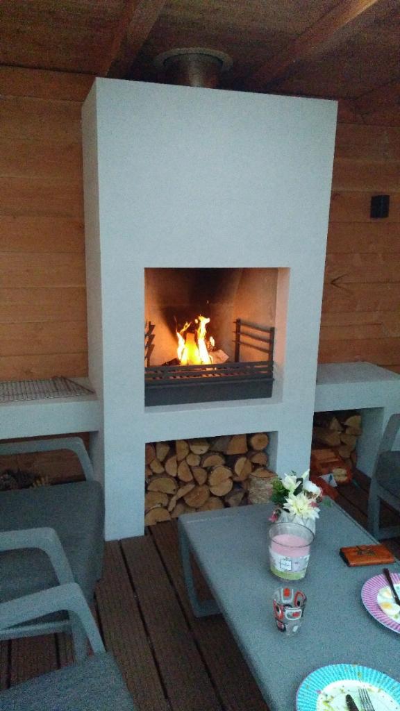 50% KORTING: STAAL EN CHAMOTTE BUITEN OPENHAARDEN OP=OP !!!, Tuin en Terras, Tuinhaarden, Nieuw, Ophalen