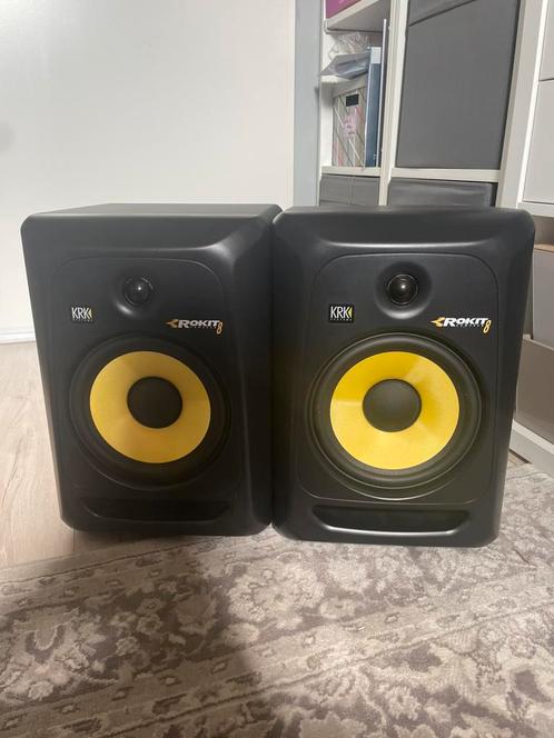 KRK Rokit 8 G3 Studio Monitor, Audio, Tv en Foto, Luidsprekers, Zo goed als nieuw, Front, Rear of Stereo speakers, 120 watt of meer