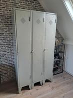 Vintage metalen locker kast, Ophalen, Gebruikt, Industrieel
