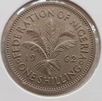 1 Shilling 1962 Nigeria Prachtige Oude Munt UNC- Engeland, Ophalen of Verzenden, Nigeria