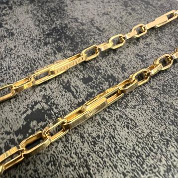 14 karaat gouden ketting monte carlo schakel italy beschikbaar voor biedingen