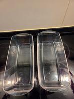2 Glazen Cakevormen, Ophalen of Verzenden, Gebruikt