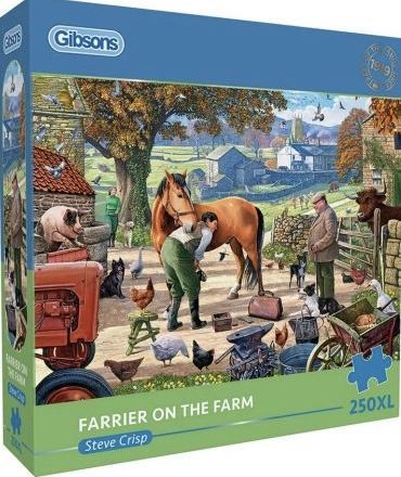 Gibsons - Farrier on the Farm - 250XL stukjes, Hobby en Vrije tijd, Denksport en Puzzels, Nieuw, Legpuzzel, Minder dan 500 stukjes