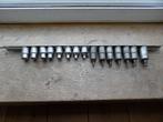 GEDORE ITX 30 TX-30 torx doppen in- uitwendig 3/8 15 st rail, Auto diversen, Autogereedschap, Ophalen of Verzenden, Zo goed als nieuw