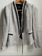 Tweed blazer jasje Zara XS, Kleding | Dames, Ophalen of Verzenden, Zo goed als nieuw, Maat 34 (XS) of kleiner, Zwart