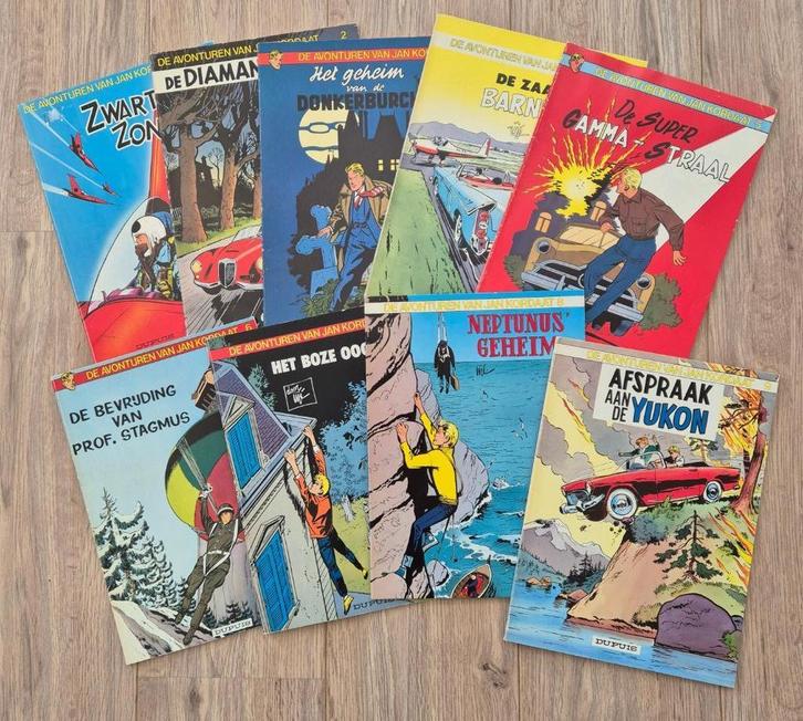 stripboekserie JAN KORDAAT dln 1 t/m 9, Boeken, Stripboeken, Gelezen, Complete serie of reeks, Ophalen