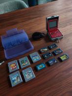 Game Boy Advance SP - Rood (Inclusief spellen [Mario]), Spelcomputers en Games, Games | Nintendo Game Boy, Overige genres, 1 speler