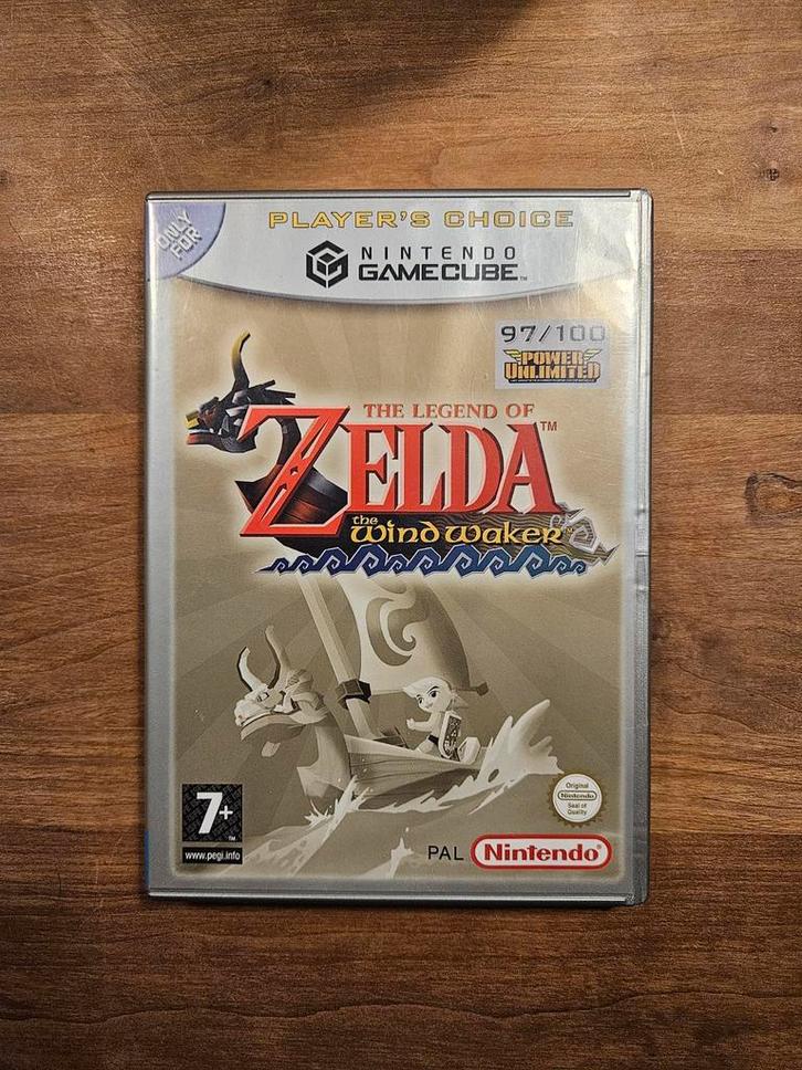 Zelda Wind Waker - Gamecube - Player's Choice, Spelcomputers en Games, Games | Nintendo GameCube, Zo goed als nieuw, Avontuur en Actie