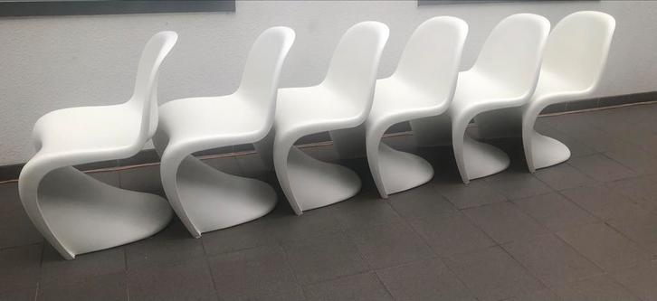 Vitra Verner Panton Stoelen - Design Klassieker, Huis en Inrichting, Stoelen, Gebruikt, Vijf, Zes of meer stoelen, Kunststof, Wit