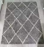 Grijs Vloerkleed met Ruitpatroon, 100 tot 150 cm, Ophalen of Verzenden, Zo goed als nieuw, 150 tot 200 cm