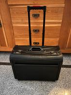 Prachtig ongebruikt pilotenkoffer trolley koffer zwart leer, Sieraden, Tassen en Uiterlijk, Koffers, 45 tot 55 cm, Ophalen of Verzenden