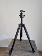 Manfrotto MT055XPRO3 en Kirk BH-3 balhoofd met snelkoppeling, Gebruikt, 150 tot 175 cm, Met balhoofd, Ophalen of Verzenden