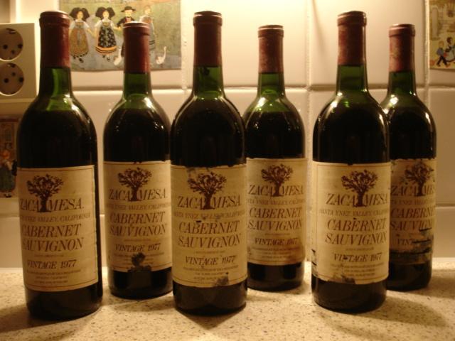 Californische wijn, uitzonderlijke kwaliteit uit 1977 & 1979, Verzamelen, Wijnen, Zo goed als nieuw, Rode wijn, Noord-Amerika