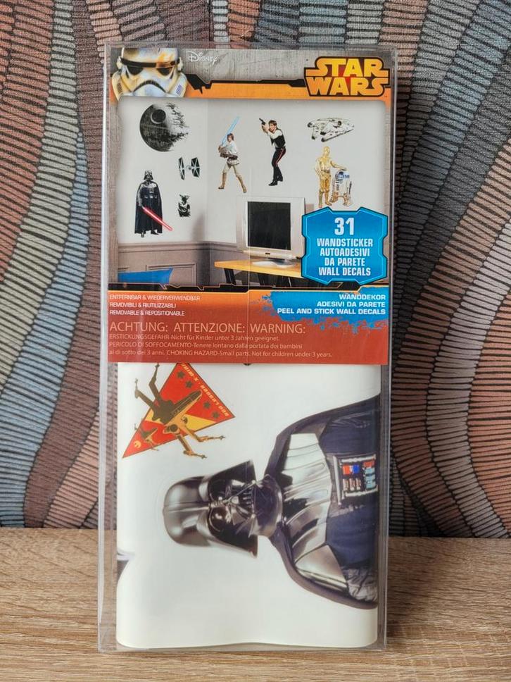 Star Wars Muurstickers - 31 stuks, Kinderen en Baby's, Kinderkamer | Inrichting en Decoratie, Nieuw, Wanddecoratie, Ophalen of Verzenden
