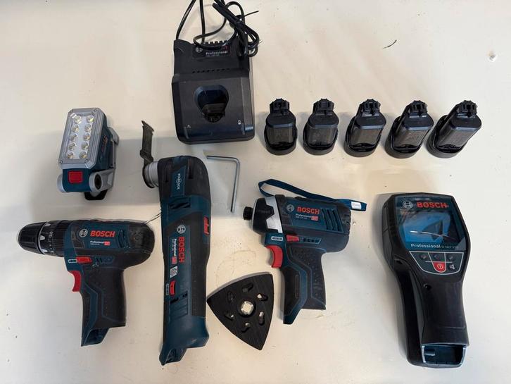 Bosch Professional 12V Gereedschap Set, Doe-het-zelf en Verbouw, Gereedschap | Boormachines, Zo goed als nieuw, Overige typen