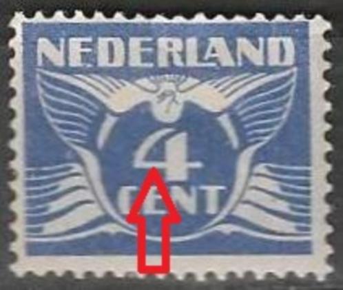 Vliegende Duif No.176 XX druktoeval. ADV. no.1 O., Postzegels en Munten, Postzegels | Nederland, T/m 1940, Verzenden