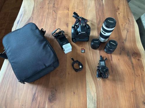 Canon 600D + toebehoren + 50MM F/1.8 + 70-200MM F/4 USM, Audio, Tv en Foto, Fotografie | Lenzen en Objectieven, Zo goed als nieuw