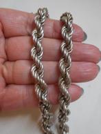 Zilveren royale zware Rope / koord  ketting nr.735, Verzenden, Zo goed als nieuw, Zilver, Zilver