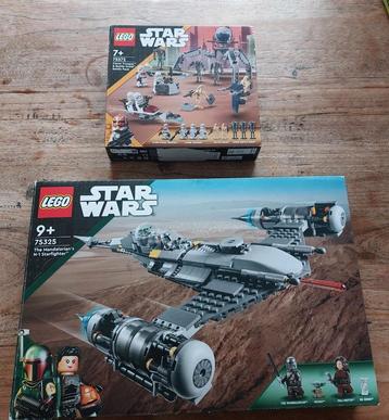 Lego 75325 mandalorian starfighter & 75372 clone trooper  beschikbaar voor biedingen