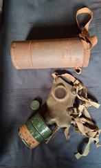 Gasmasker met filterbus 1938 Nederlands  en gasmaskerbus, Ophalen of Verzenden, Landmacht, Nederland