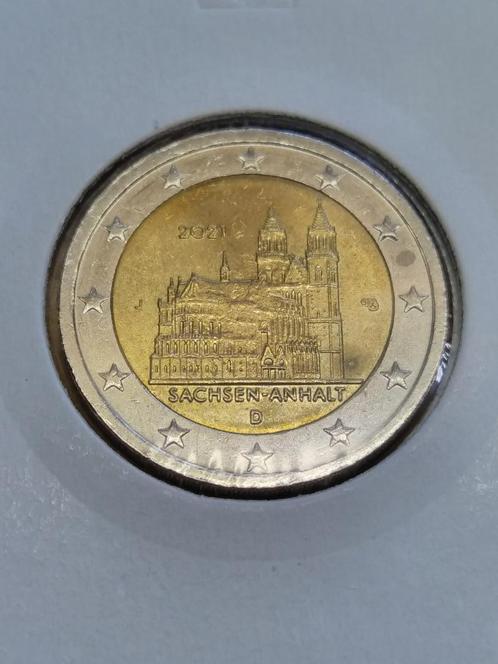 2 Euro Sachsen Anhalt 2021 - Duitsland, Postzegels en Munten, Munten | Europa | Euromunten, Losse munt, 2 euro, Duitsland, Ophalen of Verzenden