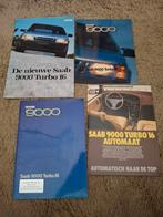 3x autofolder en test Saab 9000 turbo 16, Verzenden, Zo goed als nieuw, Overige merken