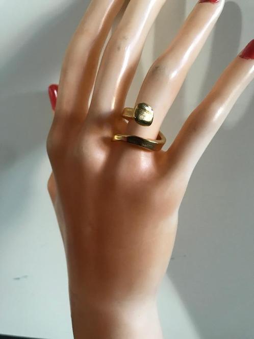Uno de 50 ring (54) (110,95 = 62,50) Nail B12 gold, Sieraden, Tassen en Uiterlijk, Ringen, Nieuw, Dame of Heer, 17 tot 18, Goud