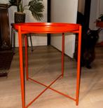 Bijzettafel oranje, Overige materialen, Minder dan 55 cm, Rond, Zo goed als nieuw