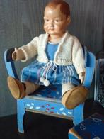 Antiek Zweeds poppenstoeltje en bankje., Verzenden