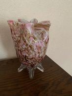 Vintage Vaas met Roze en Bruine Tinten, Huis en Inrichting, Woonaccessoires | Vazen, Gebruikt, Overige kleuren, Ophalen of Verzenden