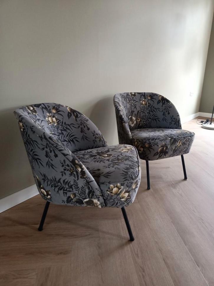 BePureHome VogueRetro fauteuil bloem, Huis en Inrichting, Fauteuils, Stof, 50 tot 75 cm, Minder dan 75 cm, Ophalen