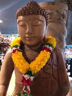 Prachtig Boeddha hout met de handgemaakt beeld, Huis en Inrichting, Woonaccessoires | Boeddhabeelden, Ophalen of Verzenden, Zo goed als nieuw