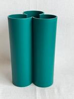 Tupperware vaas groen klavervorm 19 cm hoog Ø12cm, Huis en Inrichting, Ophalen of Verzenden, Zo goed als nieuw, Groen