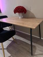 Eettafel, Huis en Inrichting, Tafels | Eettafels, Ophalen, 100 tot 150 cm, Zo goed als nieuw, Metaal