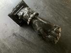 Vintage gietijzeren deurklopper, bal, hand , ring, armband, Antiek en Kunst, Ophalen of Verzenden