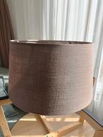 Linnen taupe kleurige lampenkap, Huis en Inrichting, Lampen | Lampenkappen, Ophalen of Verzenden, Zo goed als nieuw, Rond, 25 tot 50 cm