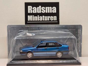 Fiat Tempra - Blauw 1990 - 1:43 Norev Hachette beschikbaar voor biedingen