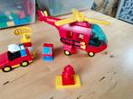 Duplo brandweer helikopter set, Kinderen en Baby's, Speelgoed | Duplo en Lego, Ophalen of Verzenden, Gebruikt, Complete set, Duplo
