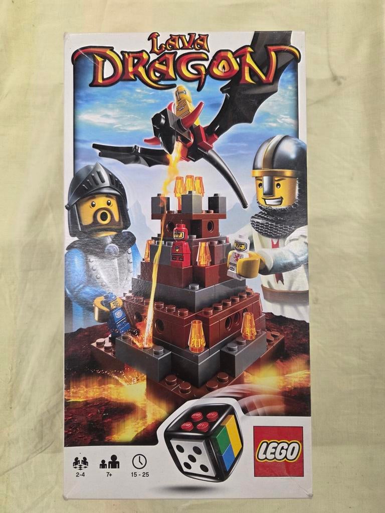 Lego Lava Dragon spel - Zo goed als nieuw!, Ophalen of Verzenden, Zo goed als nieuw, Complete set, Lego